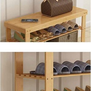 DINGZZ Shoe Shelf with 3 Solid Wood Tops, Wardrobe, Economic Storage Space, Dormitory for The House, Bedroom, Living Room, Shoe Rack