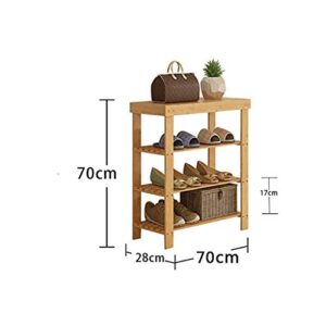 DINGZZ Shoe Shelf with 3 Solid Wood Tops, Wardrobe, Economic Storage Space, Dormitory for The House, Bedroom, Living Room, Shoe Rack