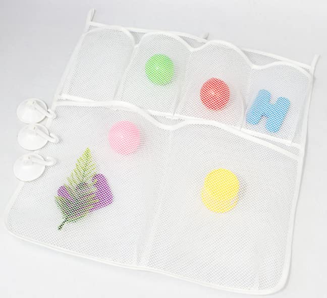 Mithrim 2 Mesh Shower Toy Organizers, Perfect Bathtub Toy Holder And Bathroom, Multi-Purpose Mesh Bag, Suitable For Children And Toddlers