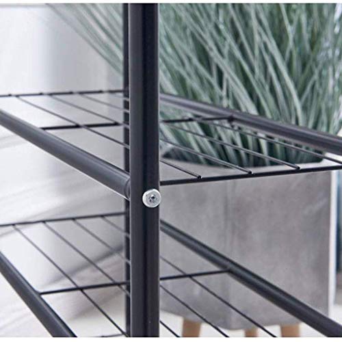 DINGZZ Simple Metal Shoe Rack, Iron Storage Rack, Black Iron Rack, Dormitory Shoe Rack