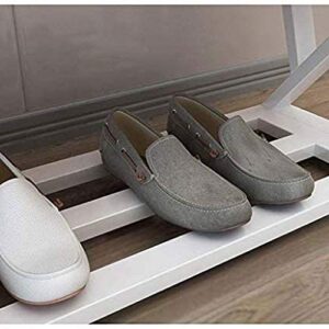 DINGZZ Shoe Rack ，Bench in Solid Wood, Bench for Steel Dressing Shoes, Bench for The Rest Heavy Shoe Rack