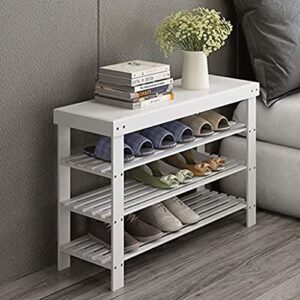 DINGZZ Shoe Bench Entryway Shoe Rack for Hallway, Bathroom, Living Room, Bedroom Shoe Organizer Shelf