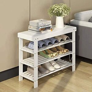 DINGZZ Shoe Bench Entryway Shoe Rack for Hallway, Bathroom, Living Room, Bedroom Shoe Organizer Shelf