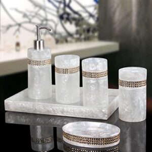 WYKDD Bathroom Set Five-Piece Set Mouthwash Cup Bathroom Supplies Set Wedding Gifts