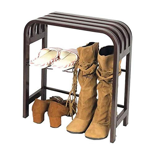 DINGZZ Shoe Shelf Storage Organizer，Entryway Shoe Rack, Home Shelf Storage Cabinet, Bronze