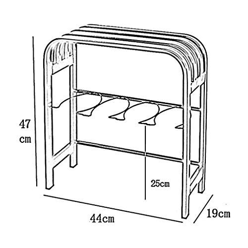 DINGZZ Shoe Shelf Storage Organizer，Entryway Shoe Rack, Home Shelf Storage Cabinet, Bronze