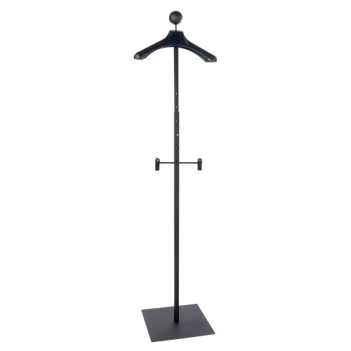 Econoco Men's Floor Standing Costumer with Hanger, Black