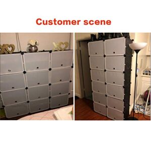 KOUSI Portable Shoe Rack Organizer 144 Pairs Tower Shelf Storage Cabinet Stand Expandable for Heels, Boots, Slippers, Black