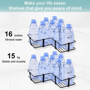 Adhesive Plastic Shower Caddy Bathroom Shower Basket Shelf Wall Mounted No Drilling Shower Storage Rack Organizer Caddy Wall Shelf