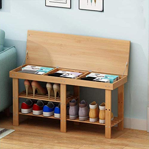 DINGZZ Shoe Organizer,Small Shoe Rack Simple Multi,Layer Household Living Room Storage Shelf Simple Space Saving Solid Wood