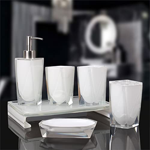 WYKDD Toothbrushing Cup Mouthwash Cup Set Bathroom Set European Bathroom Bathroom Washing Set