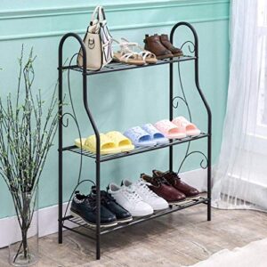 DINGZZ Simple Shoe Rack, Multi-Layer Household Iron Shoe Cabinet, Simple Assembly, Dust-Proof Shoe Rack