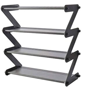 DINGZZ Shoe Rack, Metal DIY Shoe Rack,Shoe Rack Metal Multi-Tier Creative Shape Multi-Purpose Shoe Rack