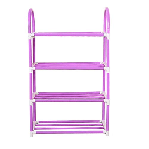 DINGZZ Simple Shoe Rack, Multi-Layer Plastic Storage Dust-Proof Household Space-Saving Shoe Cabinet