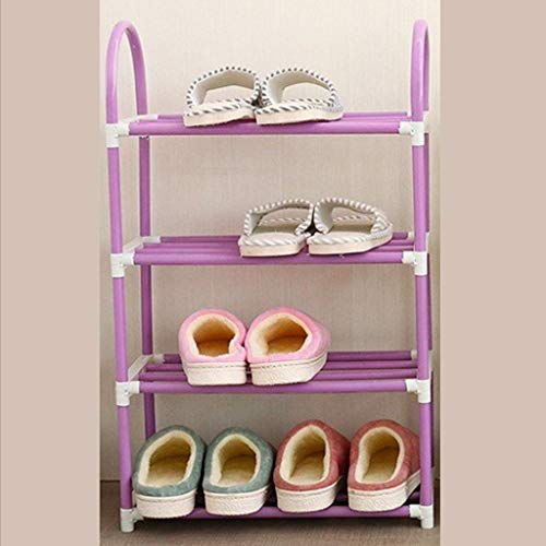 DINGZZ Simple Shoe Rack, Multi-Layer Plastic Storage Dust-Proof Household Space-Saving Shoe Cabinet