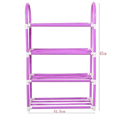 DINGZZ Simple Shoe Rack, Multi-Layer Plastic Storage Dust-Proof Household Space-Saving Shoe Cabinet