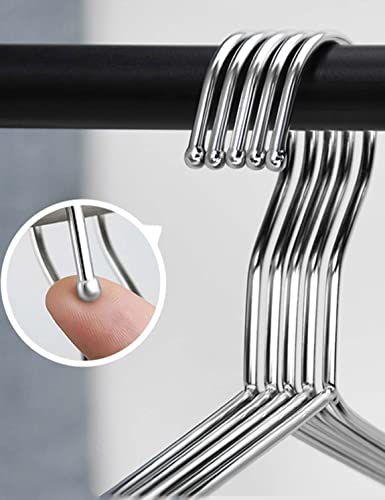 【5-Pack】 WAIKAS Clothes Hanger 304 Stainless Steel 42cm