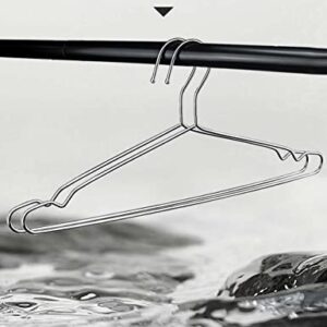 【5-Pack】 WAIKAS Clothes Hanger 304 Stainless Steel 42cm