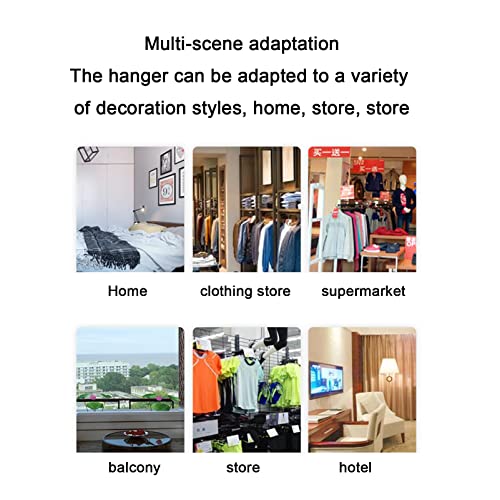 Household goods Simple Metal Clothing Store Display Stands,Gold 2-Way Clothing Rack Suit Shirt Display Stand,Entrance Porch Organization Hanging Garment Rack,with Straight Arms and Nano Spray Paint