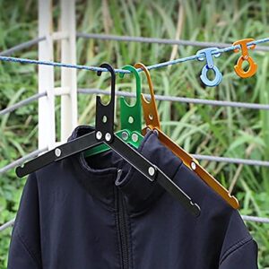 CDYD Convenient Clothing Hanger Groove Design Hanger Rack Folding Dry Clothes Heavy Duty Clothing Hanger (Color : D, Size : 21.5cm x 21.5cm x 10cm)