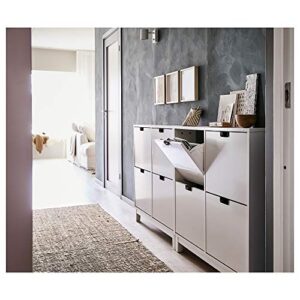 IKEA STÄLL shoe cabinet with 4 compartments white (96x17x90 cm)