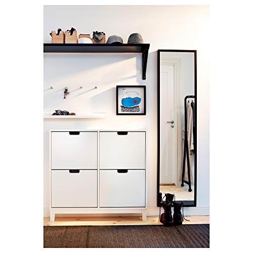 IKEA STÄLL shoe cabinet with 4 compartments white (96x17x90 cm)