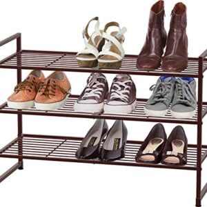 Simple Houseware 4-Tier Shoe Rack + 3-Tier Stackable Shoes Rack