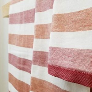 IPPINKA Senshu Japanese Towel, Ultra Soft, Quick-Drying, Two-Tone Stripes, Red (Wash/Face Towel)