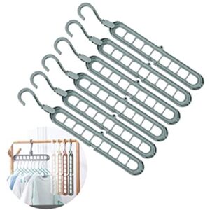 Magic Clothes Hangers,Wardrobe Hangers Multi Functional Closet Hangers Rotate Anti-Skid Folding Hanger for Dormitory, Bedroom, Bathroom 8PCS Clothes Hangers