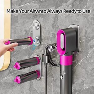Banjekt Compatible for Storage Holder Dyson Airwrap Complete, SUS304 Dyson Airwrap Holder Wall Mount, Self-Adhesive Dyson Accessory Holder Dyson Stand