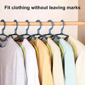 YASEZ 5Pcs Non-Slip Thickened Plastic Clothes Hangers Shirts Pants Clothes Wide Shoulder Racks Home Supplies (Color : Black, Size : 19cm x 40.3cm x 3cm)