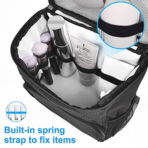 Conliga Portable Shower Caddy ， (Updated Version, Full Size Bottle Compatible), Hanging Toiletry Bag， Large Capacity，Water-resistant Easy Dry