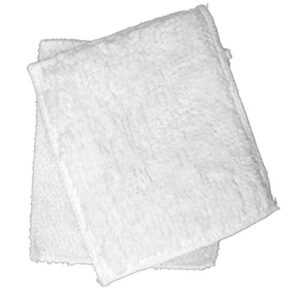 white shrubbie towel washcloth