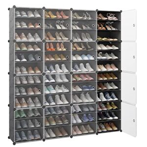 aeitc shoe rack 12 tiers shoe organizer narrow standing stackable shoe storage cabinet transparent