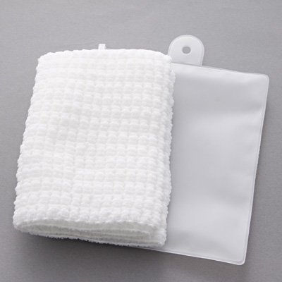 MUJI Japan Erastic Body Towel with Vinyl Case