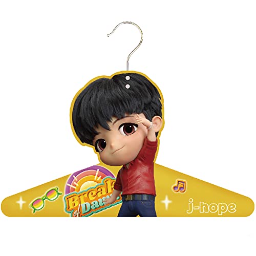 Kpop Merchandise Official Licensed K-POP Merch - TinyTAN Character Clothes Hanger with Steel Hook (j-Hope)