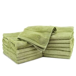 cozy homery egyptian cotton wash cloths for bathroom | 13x13’’ ultra soft face - body washcloths for kids & adults | 650 gsm hotel spa quality wash cloth towel set | 12-pack