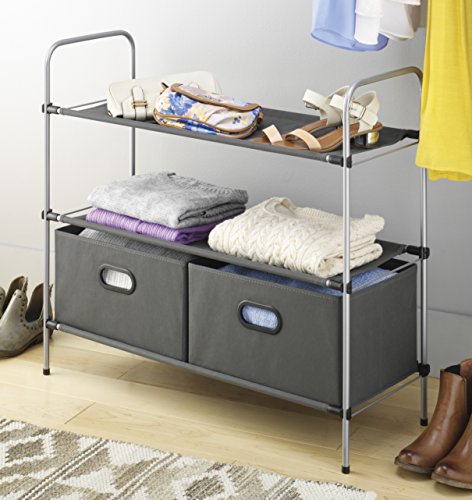 Whitmor Closet Shelves and Drawers - Multipurpose Portable Closet Organization Solution