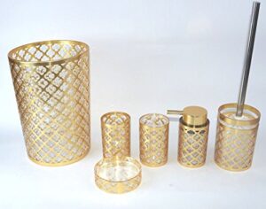 daniels geneva gold 6 piece basket and accessory set