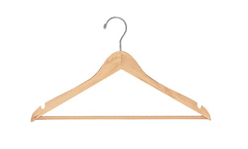 Natural Wood Hangers (All Purpose 17") - Case of 50