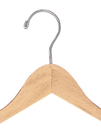 Natural Wood Hangers (All Purpose 17") - Case of 50