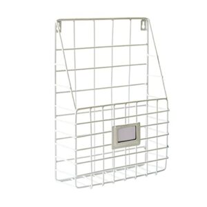 bkdfd living room dormitory rack organizer wire basket wall-mounted hanging file (color : onecolor, size : 1)