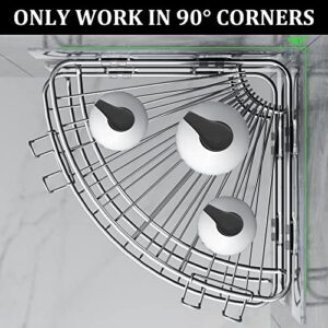 Orimade Corner Shower Caddy Organizer bundle with Rectangle Shower Shelves and Soap Dish Holder
