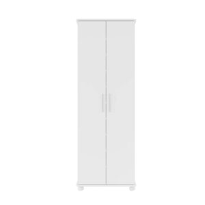 Manhattan Comfort Catalonia 1.0 Collection Modern Tall 10 Shelf, 30 Pair Capacity Free Standing Mobile Shoe Storage Closet, White