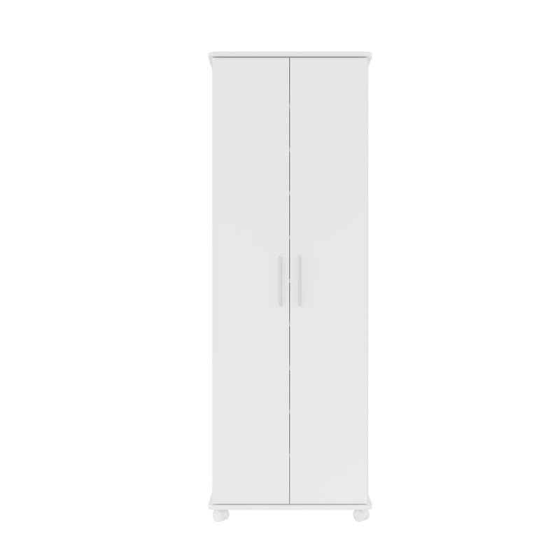 Manhattan Comfort Catalonia 1.0 Collection Modern Tall 10 Shelf, 30 Pair Capacity Free Standing Mobile Shoe Storage Closet, White