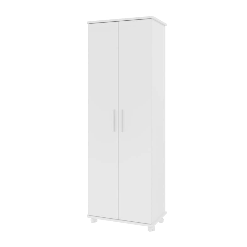 Manhattan Comfort Catalonia 1.0 Collection Modern Tall 10 Shelf, 30 Pair Capacity Free Standing Mobile Shoe Storage Closet, White