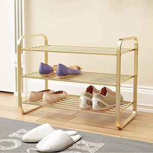 ANIIC Shoe Rack 3-Tier Metal Shoe Rack Storage Organizer Free Standing Shoe Racks Standing for Entryway Hallway Living Room Bedroom Shoe Organizer