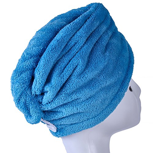 YYXR Microfiber Quick Drying Hair Towel Wrap - Super Absorbent Drastically Reduce Hair Drying Time