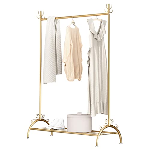 DOUBAO Floor Metal Hanger Living Room Coat Stand Balcony Drying Rack Folding Clothes Hanger