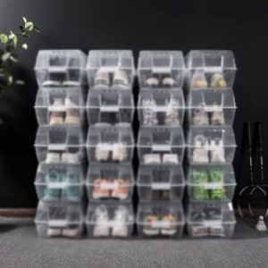 MFCHY Transparent Shoe Box Storage Box Household Drawer Plastic Shoe Box Dormitory Shoe Storage Box (Color : C, Size : 37x28x22cm)